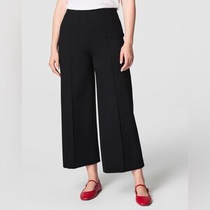SPANX Black SPANXsupersmooth™ PerfectFit Ponte Cropped Wide Leg Pant Large